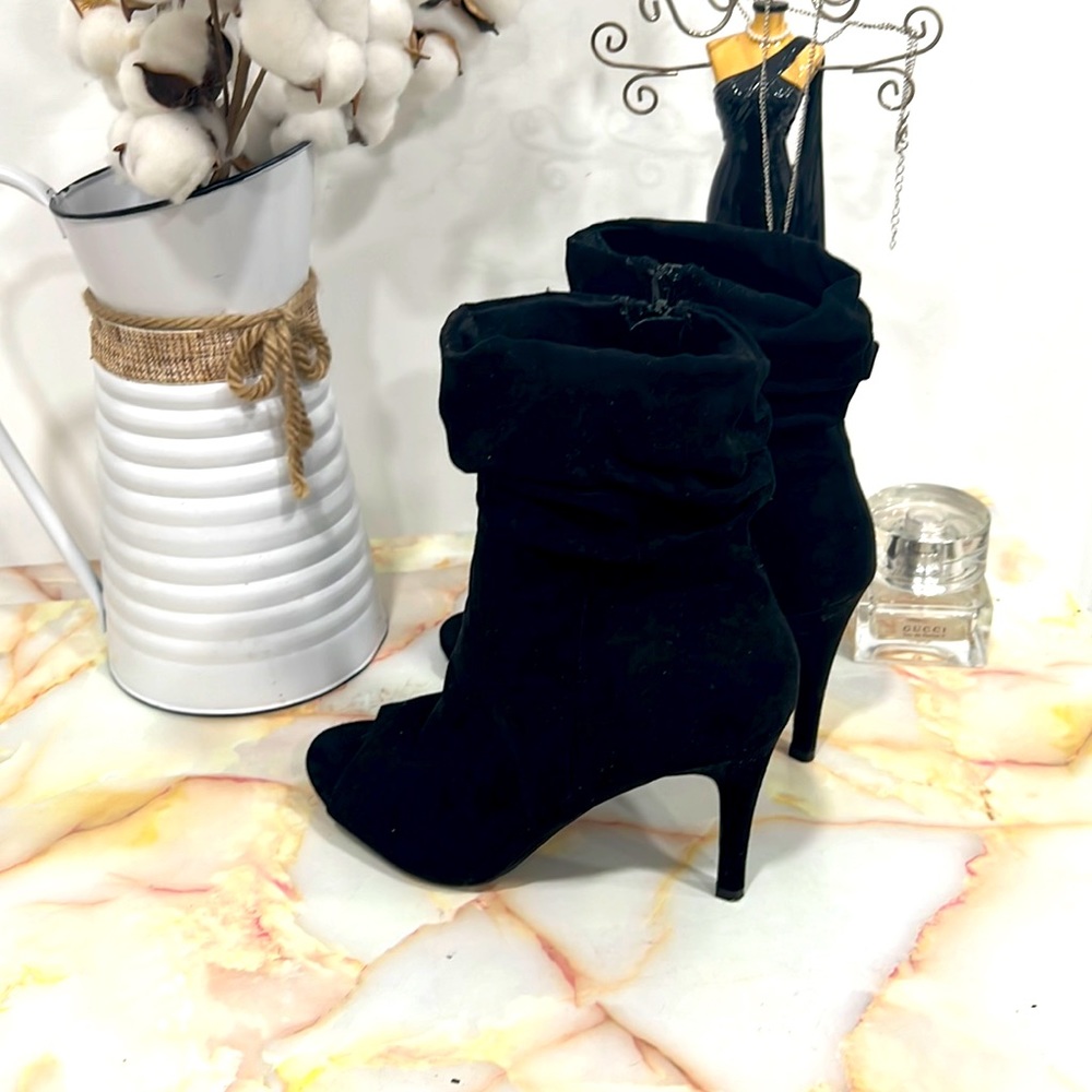 Super cute open toe booties